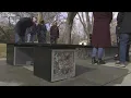 City of Boise unveils new Manitou Park bench created from recycled plastics