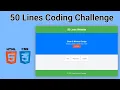 50 Lines Coding Challenge Build a Professional Website