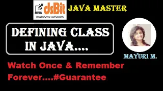 Tutorial13 Defining Class in Java Java Master Watch Once Remember Forever Mayuri Mali