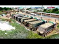 Download Lagu Incredible NEW Location Filling Land Use Komatsu Dozer D53P Pushing \u0026 DumpTruck24T Unloading Stone