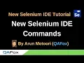 New Selenium IDE - Part 10