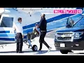 Kobe Bryant Boards A Helicopter Before Crashing With His Daughter Gianna In Calabasas CA