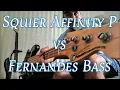 Download Lagu Fernandes (Tokai)vs. Fender Squier Affinity P Bass test demo