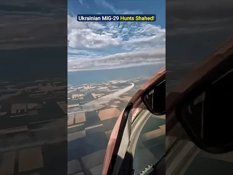 Ukrainian MiG-29 Hunts Jet Powered Shahed Drone!