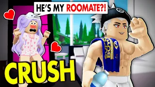 Download MY CRUSH BECAME MY ROOMMATE - A Roblox Movie MP3