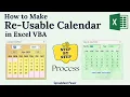 How to Make Calendar in Excel VBA Step by Step Guideline