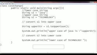Convert Upper to Lower And Lower to Upper Case Letter in java by String Method-Practical Demo