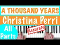 Download Lagu How to play A THOUSAND YEARS - Christina Perri Piano Chords Tutorial