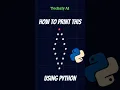 How to print a Hollow Diamond Pattern in Python