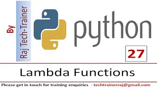 Python Tutorial - Part 27