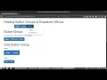 How to Create Bootstrap Button Groups - Bootstrap Tutorial Part 7