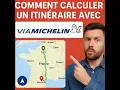 Comment calculer un itineraire avec Via Michelin