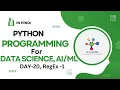 Python Programming for Data Science - Day 20