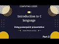 Introduction To C Language Using Powerpoint Presentation Animation part 2