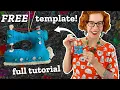 DIY felt sewing machine ornament FREE pattern tutorial