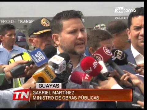 Ministro de obras públicas recorrió trabajos en la vía Guayaquil - Salinas