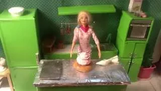 E12 Barbie Stop Motion Cooking Show Barbie Vs Barbie 