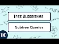 Subtree Queries CSES Tree Algorithms Playlist by Ask Senior