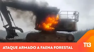 Ataque armado a faena forestal