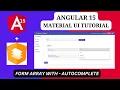Form Array examples using json-server material UI autocomplete in reactive forms - form array