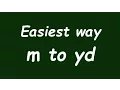 Convert Meter to Yard m to yd - Formula Example Conversion Factor
