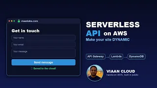 Build a Serverless API on AWS Lambda API Gateway DynamoDB Step-by-Step
