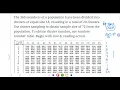 Cluster Sampling HW Help
