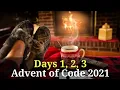 Advent of Code 21 Setting up Zig Days 1 2 3
