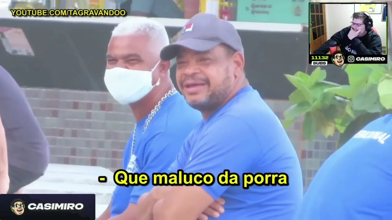 CASIMIRO REAGINDO AS  PEGADINAHS DO [TA GRAVANDO]
