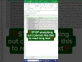 Wrap Text in Excel