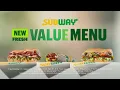 Subway s New Fresh Value Menu 15 protein packed choices All under 5 each