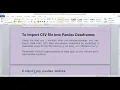 IMPORTING EXPORTING Through CSV IN DATAFRAME
