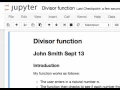 The Jupyter Notebook Environment part 3