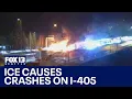 Ice causes several crashes on I-405 in Bellevue Renton FOX 13 Seattle