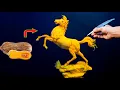 Beautiful Horse Carving With Pumpkin Vegetable Carving Animals