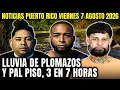 Rafaga de plomo en Puerto Rico dejan a 3 pegados al piso en 7 horas y le ponen la cocolias