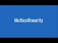 5 37 Multicollinearity and variance inflation factor VIF