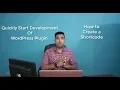 Quickly Start Part 3 - WordPress Plugin Development