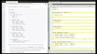 Java writing a Vector class