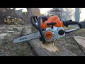 Stihl MS170 lightweight Chainsaw with 16 bar Review