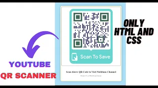 Easy QR Code Scanner Web Page HTML CSS for Beginners