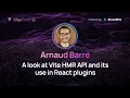 Arnaud Barre A Look at Vite HMR API and its Use in React Plugins ViteConf 2023