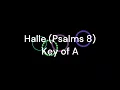 Halle Psalms 8   Key of A