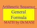 Arithmetic Sequence General term Difference and Recursive Formula