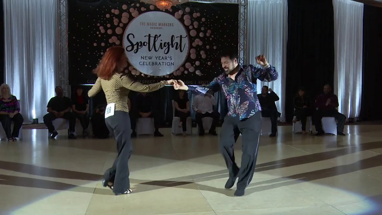 Spotlight New Years 2018 2019 Masters Open Jack & Jill Jeff Fraunhoffer & Julie Epplett