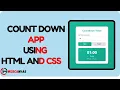 Countdown Timer HTML CSS JS Web Canvas