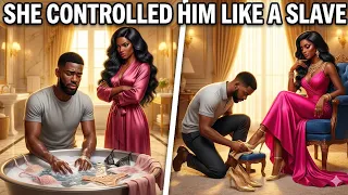 the rich wife turned her husband to her house boy