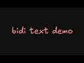 Quick Update 1 Bidirectional Text Editing Demo bidi-e py
