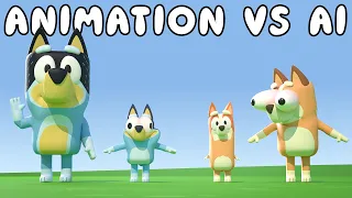 Bluey Experiments Parody - AI VS ANIMATION 🐶😂