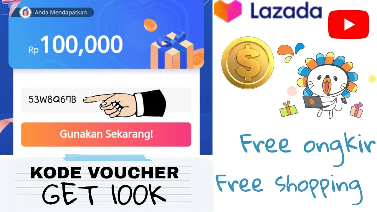 cara belanja 0 rupiah di lazada khusus pengguna baru TERBARU 2021 | belanja gratis di lazada